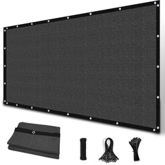 Amagenix 10' x 10' dark gray sun shade cloth front view