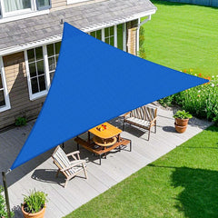Amagenix 16' x 16' x 16' Sun Shade Sail in blue front view