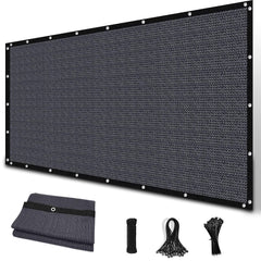 Amagenix 6' x 8' blue gray sun shade cloth front view
