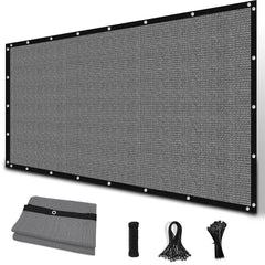 Amagenix 6' x 8' Shade Cloth front view in gray