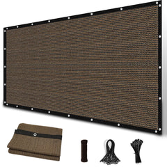 Amagenix 6' x 8' Shade Cloth in Mocha colour front view
