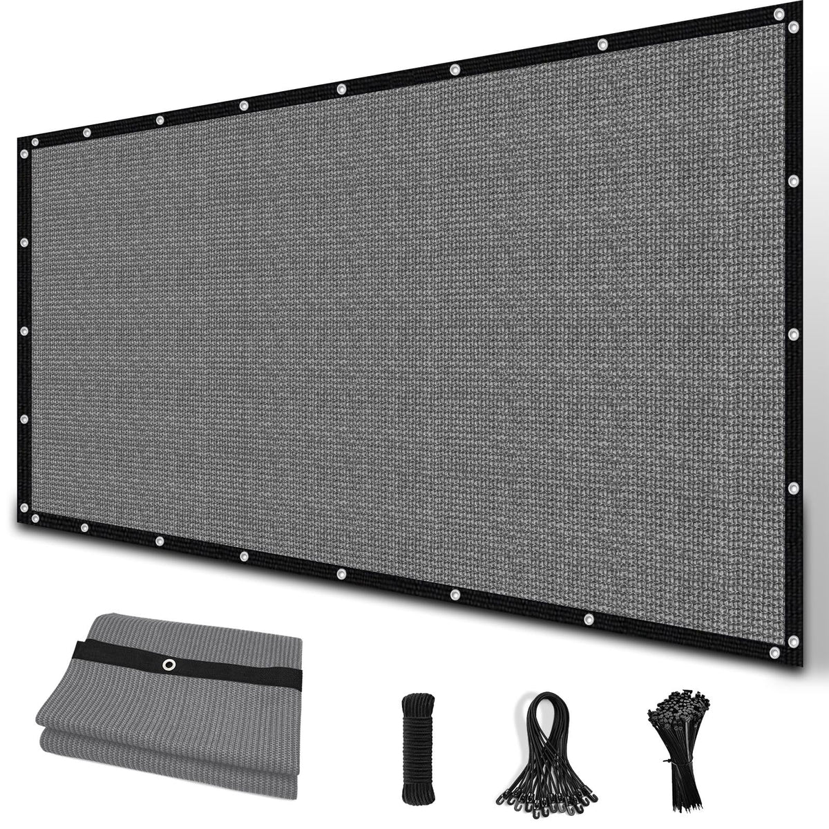 Amagenix 90% Sun Shade Cloth 6' x 20' front view