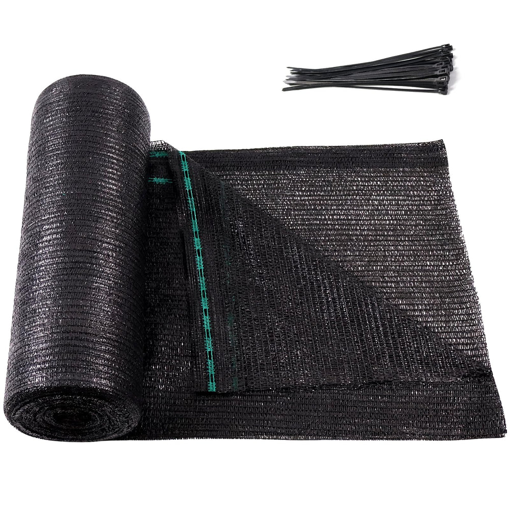 Amagenix Shade Cloth Roll 5'10" x 100 FT, Black front view