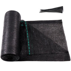 Amagenix Shade Cloth Roll 5'10" x 100 FT, Black front view