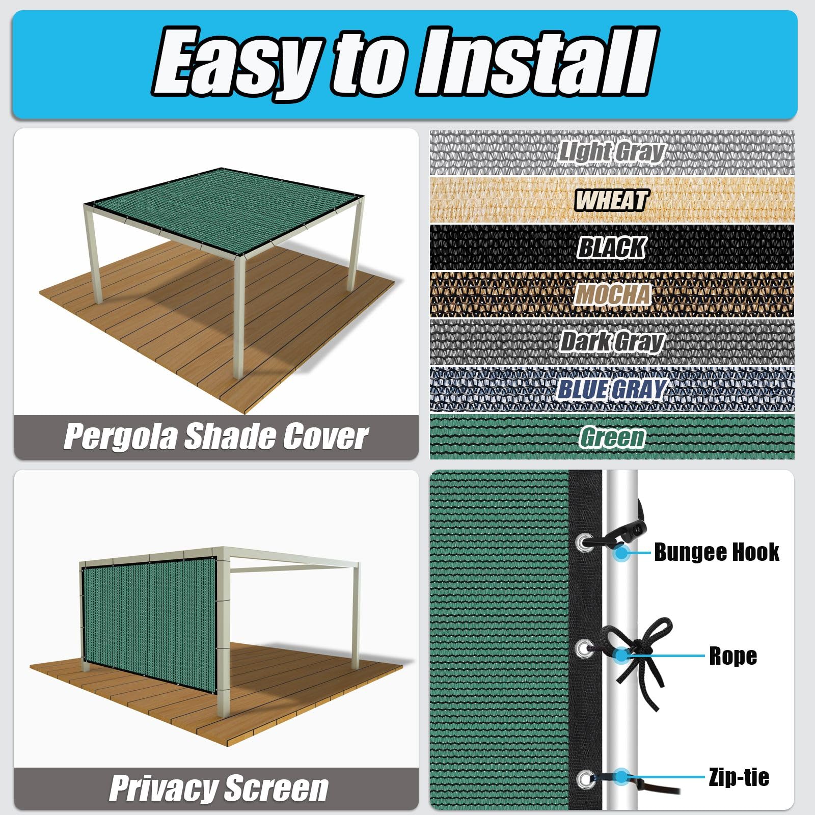 Amagenix shade cloth showing breathable material