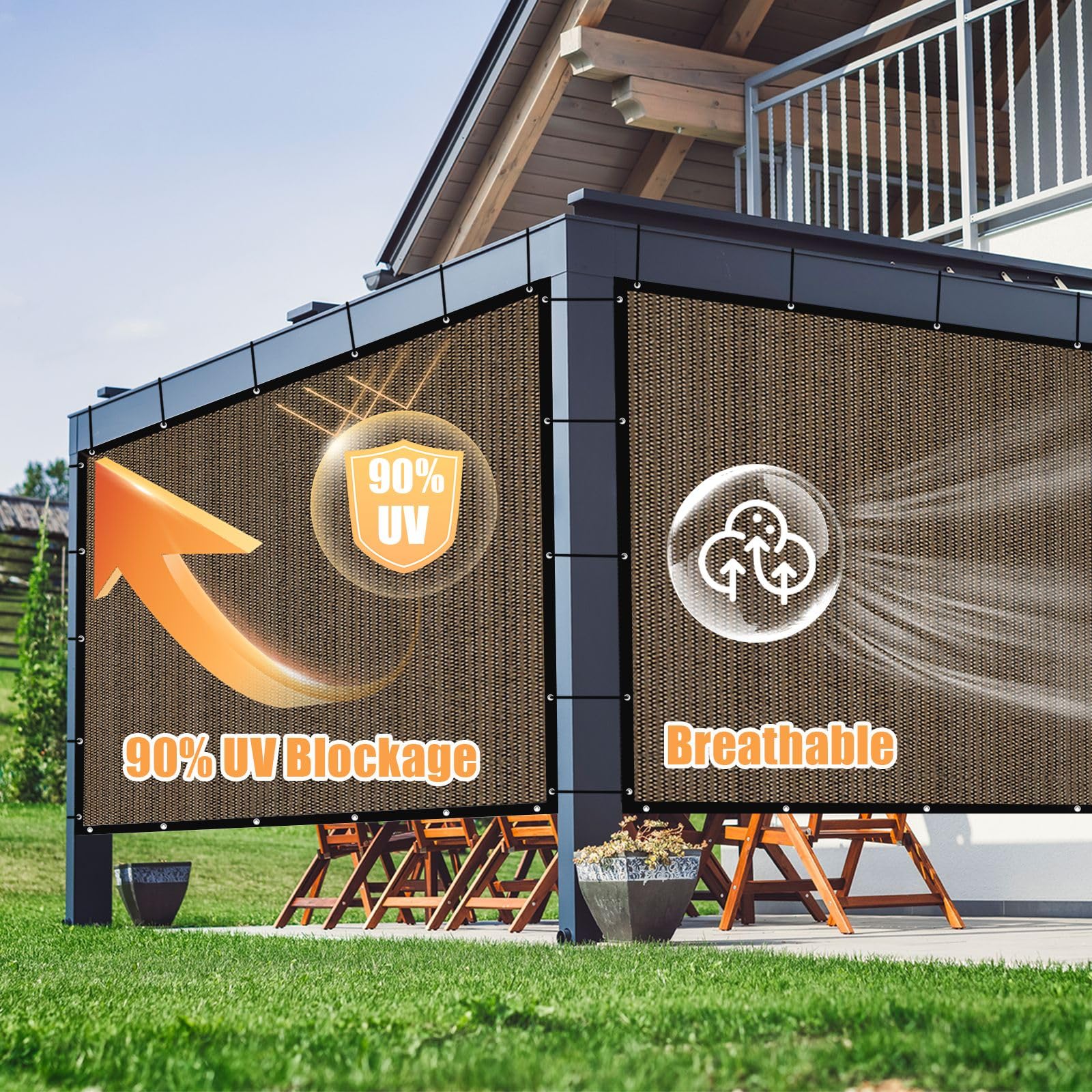 Amagenix Shade Cloth with grommets for easy installation