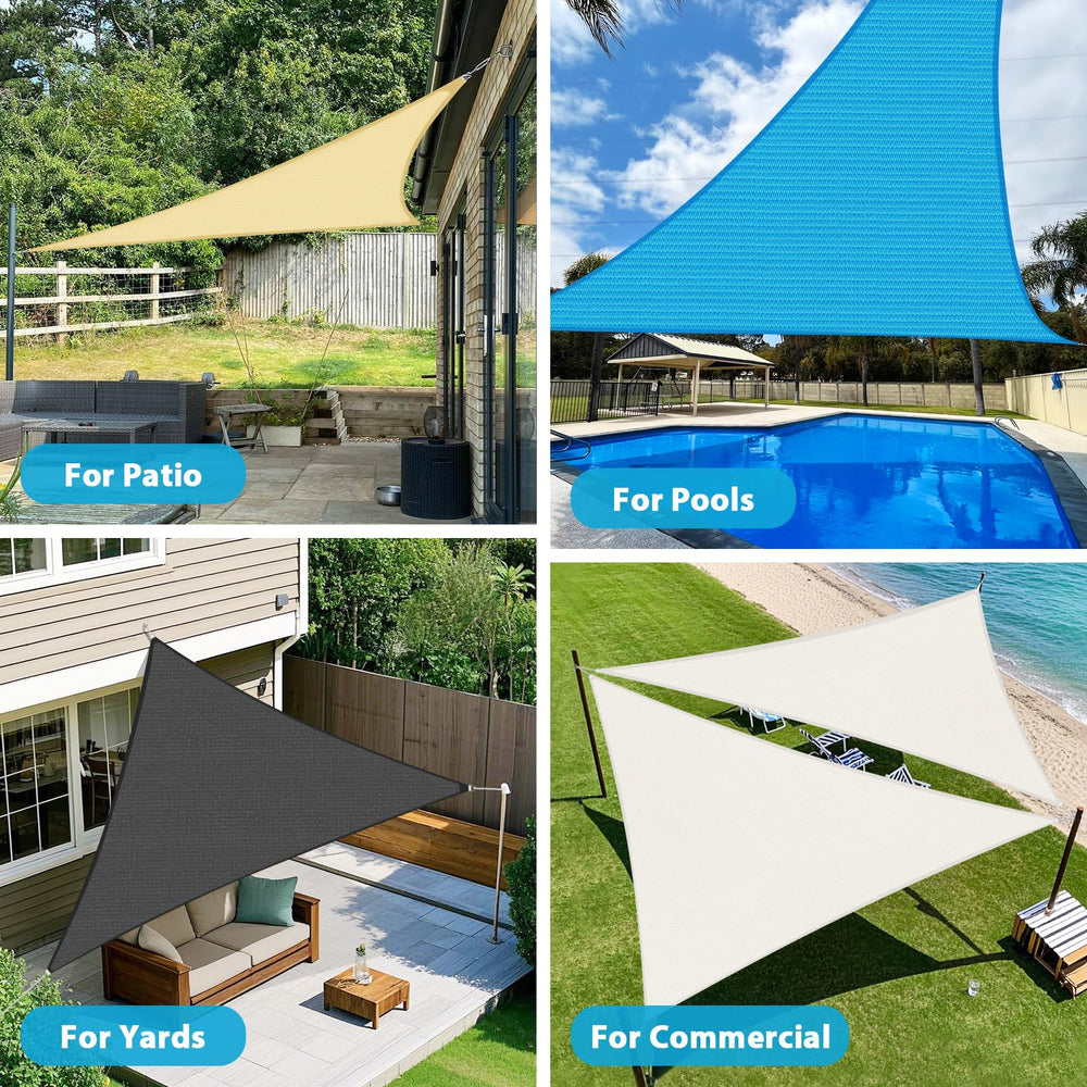 Amagenix shade sail blocking sunlight at BBQ area