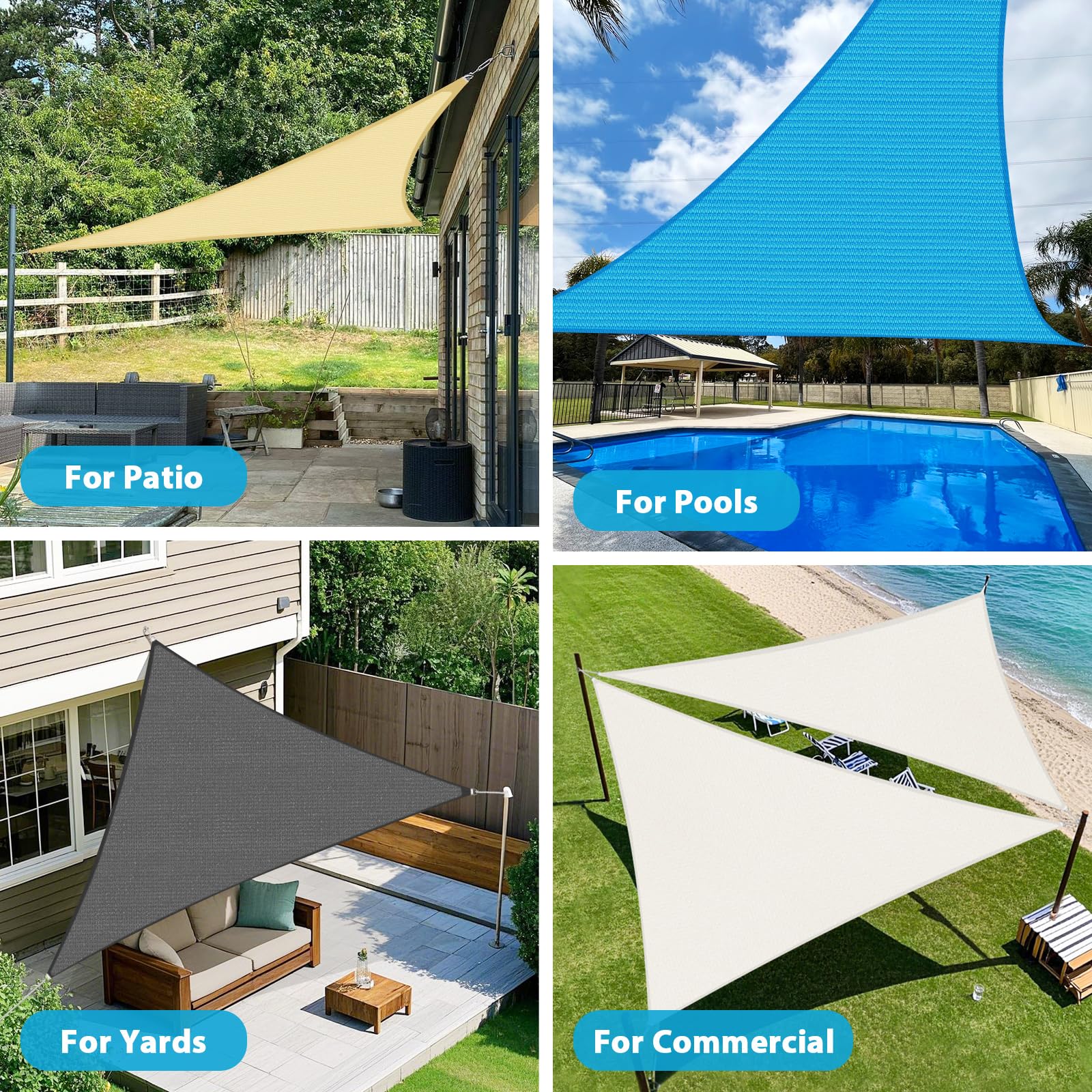 Amagenix shade sail in a backyard setting