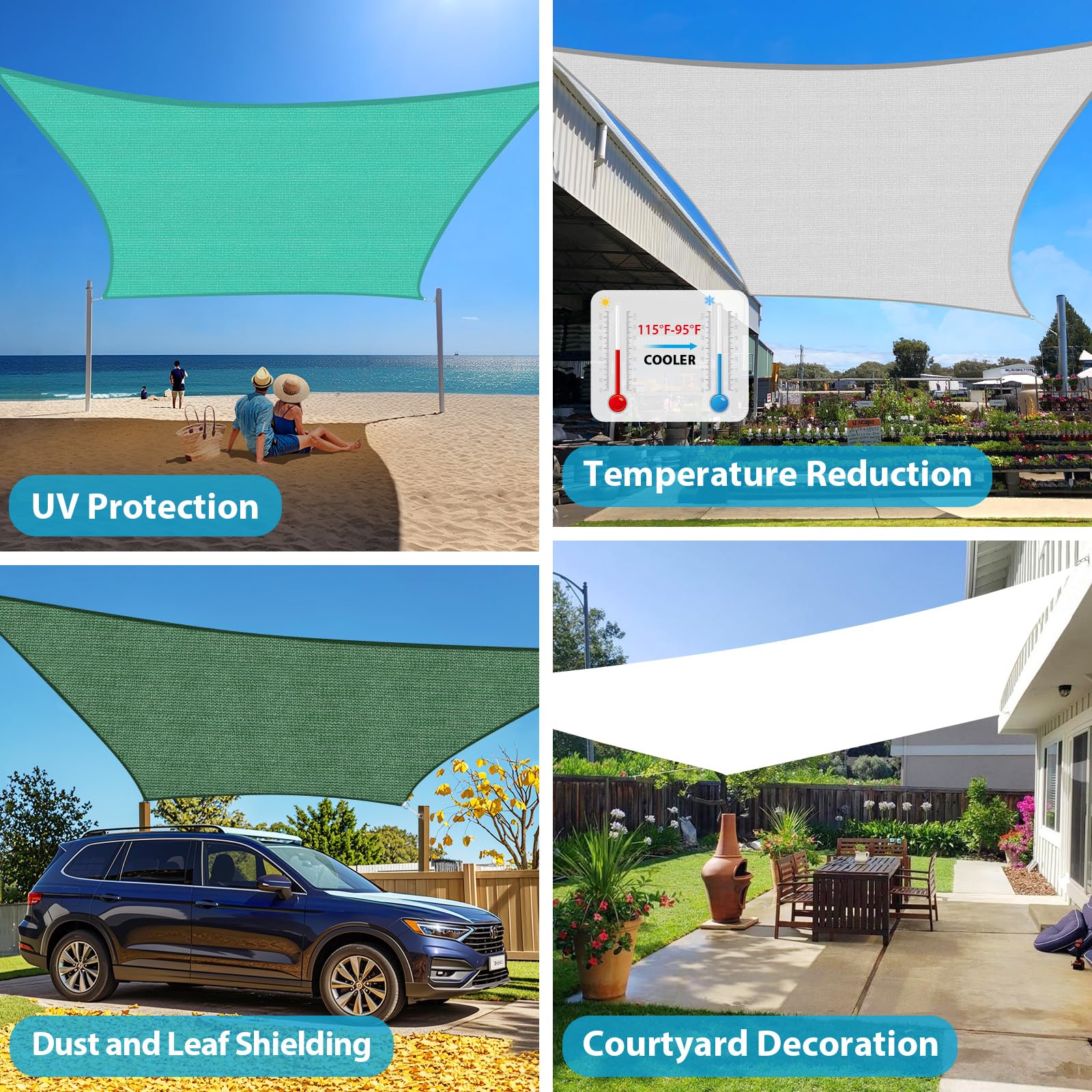 Amagenix shade sail showing curved edge design