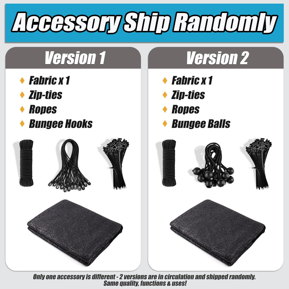 Amagenix Sun Shade Cloth with accessories for installation
