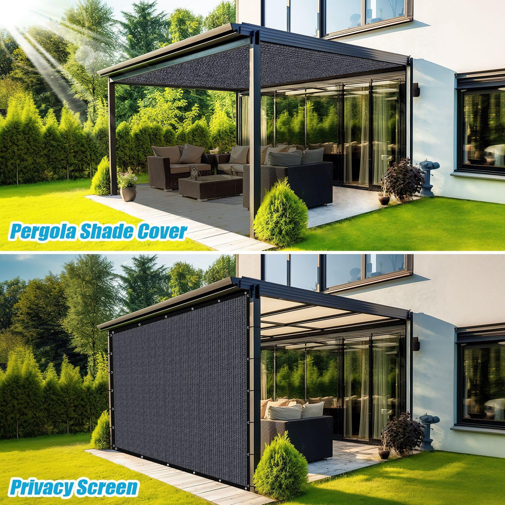 Amagenix Sun Shade Cloth with zip ties and bungee balls