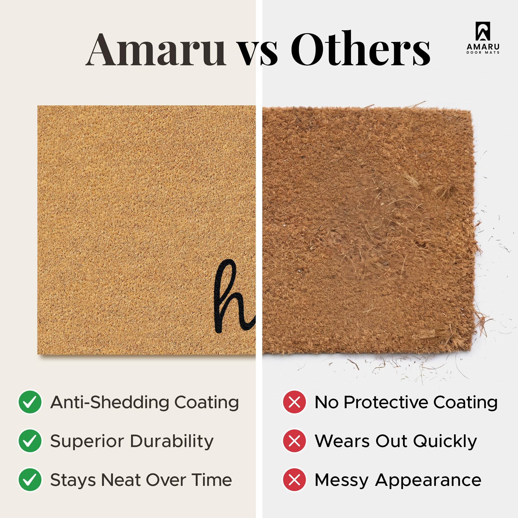 AMARU Coco Welcome Mat in a hallway setting