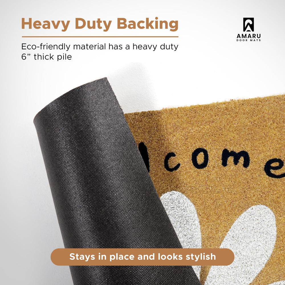 AMARU Coir Welcome Mat packaging