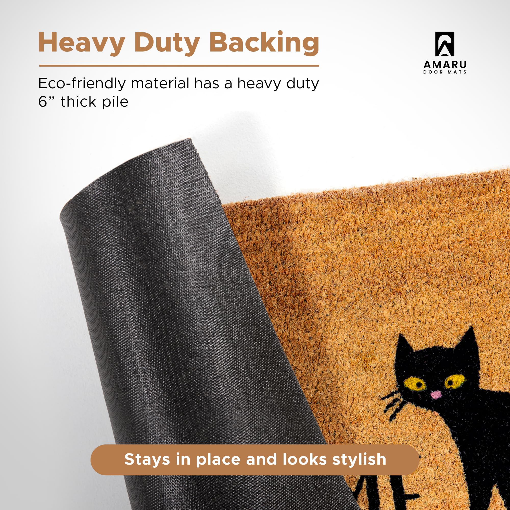 AMARU Coir Welcome Mat packaging details