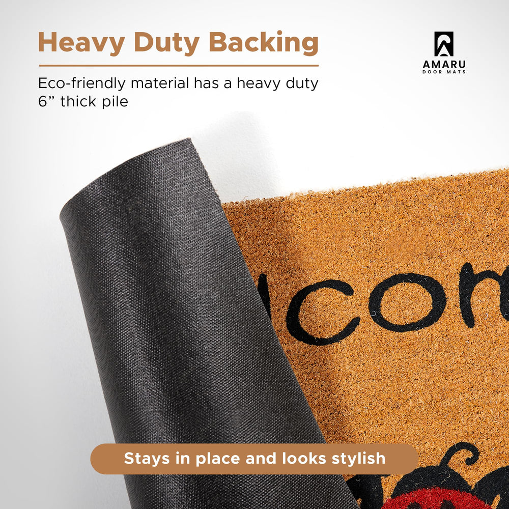 AMARU DOOR MATS Coir Welcome Mat packaging