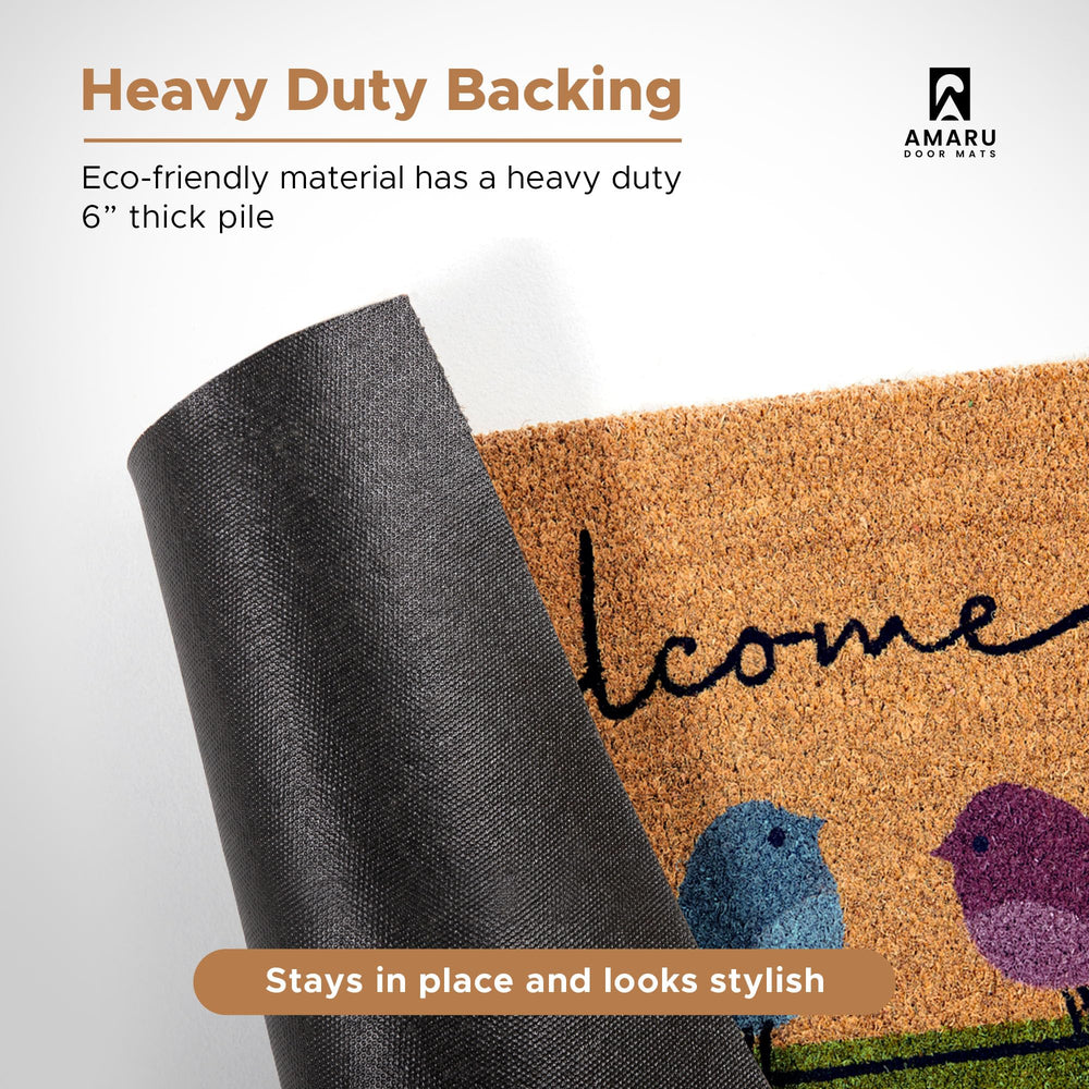 AMARU DOOR MATS Coir Welcome Mat packaging view