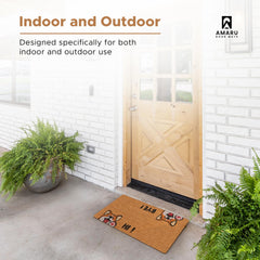 AMARU DOOR MATS Coir Welcome Mat placed at entrance