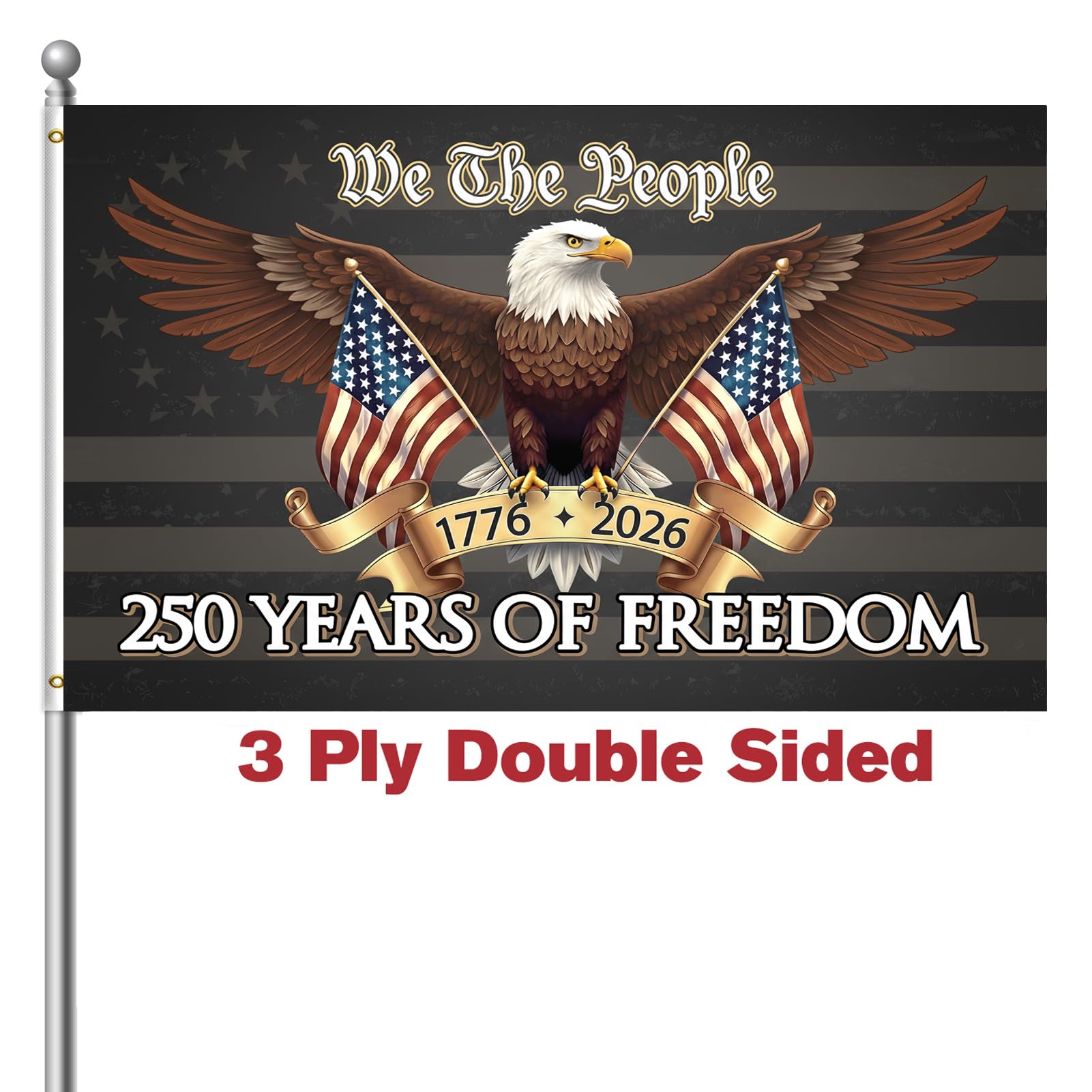 Amazing Flag Kingdom 250th Anniversary USA Flag front view