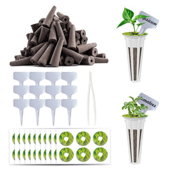 Ambgrow Hydroponic Pods Kit 133 pack with sponges and accessories