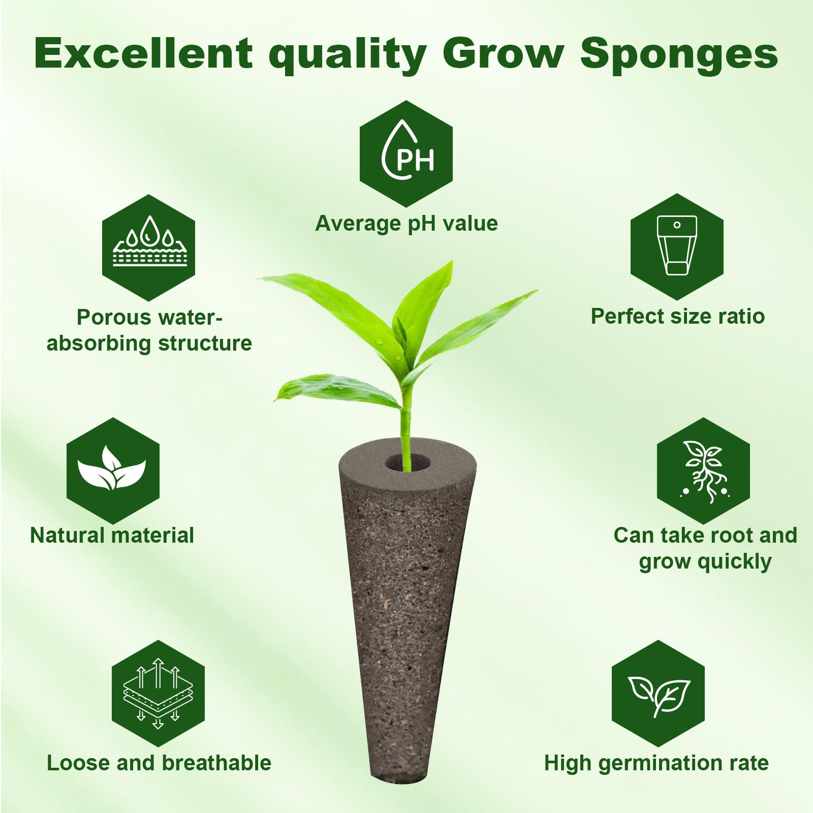Ambgrow hydroponic sponges with tweezers and pod stickers