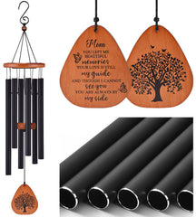 AMBOBE 32" Memorial Wind Chimes for Mom in Black