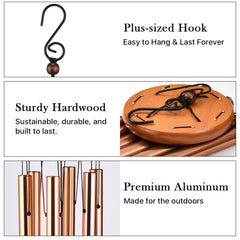 AMBOBE Memorial Wind Chimes elegantly packaged in gift box