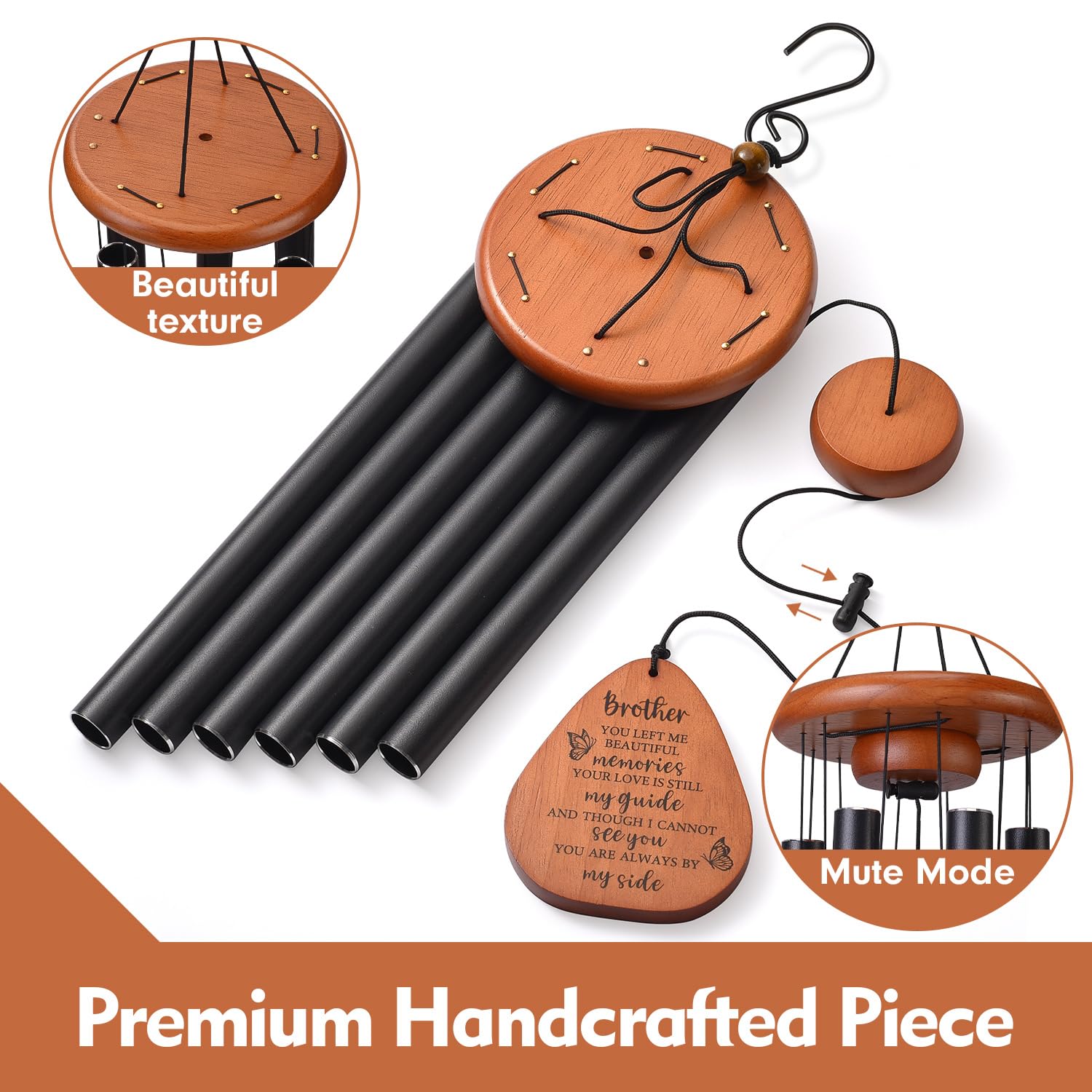 AMBOBE wind chimes outdoors hanging in a garden