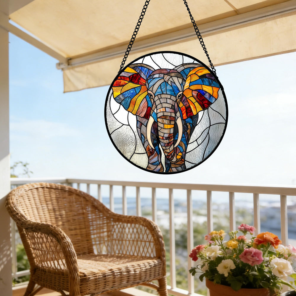 AMDERVEN Suncatcher displayed in a living room
