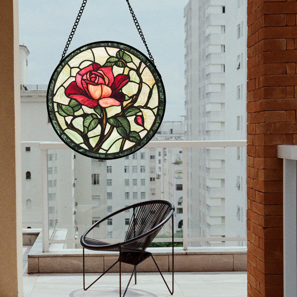 AMDERVEN Suncatcher hanging in sunlight