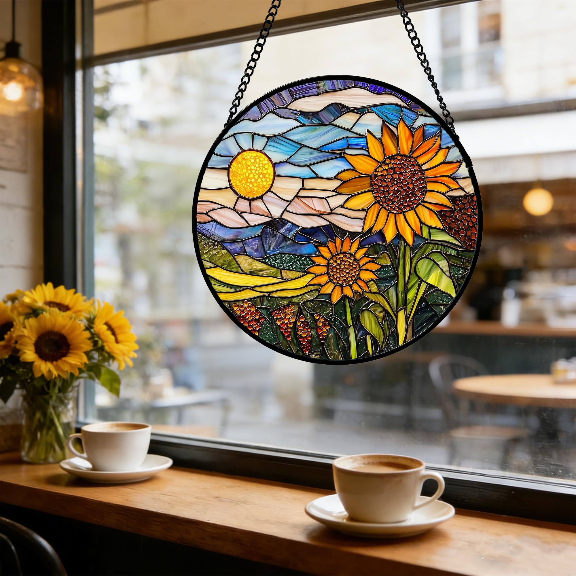 AMDERVEN suncatcher with cord and string for hanging