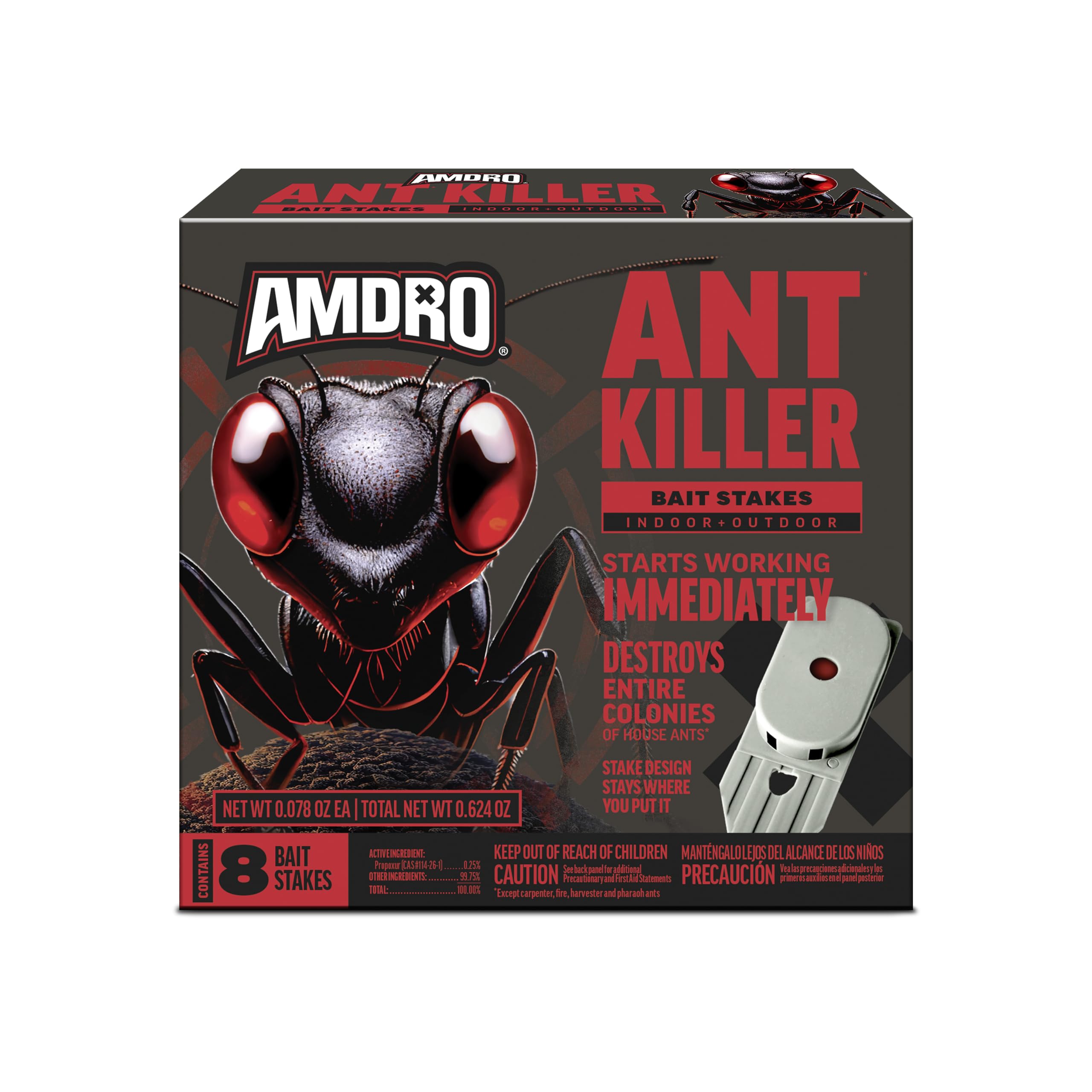 Amdro Ant Killer Bait Stations 8 Pack front view