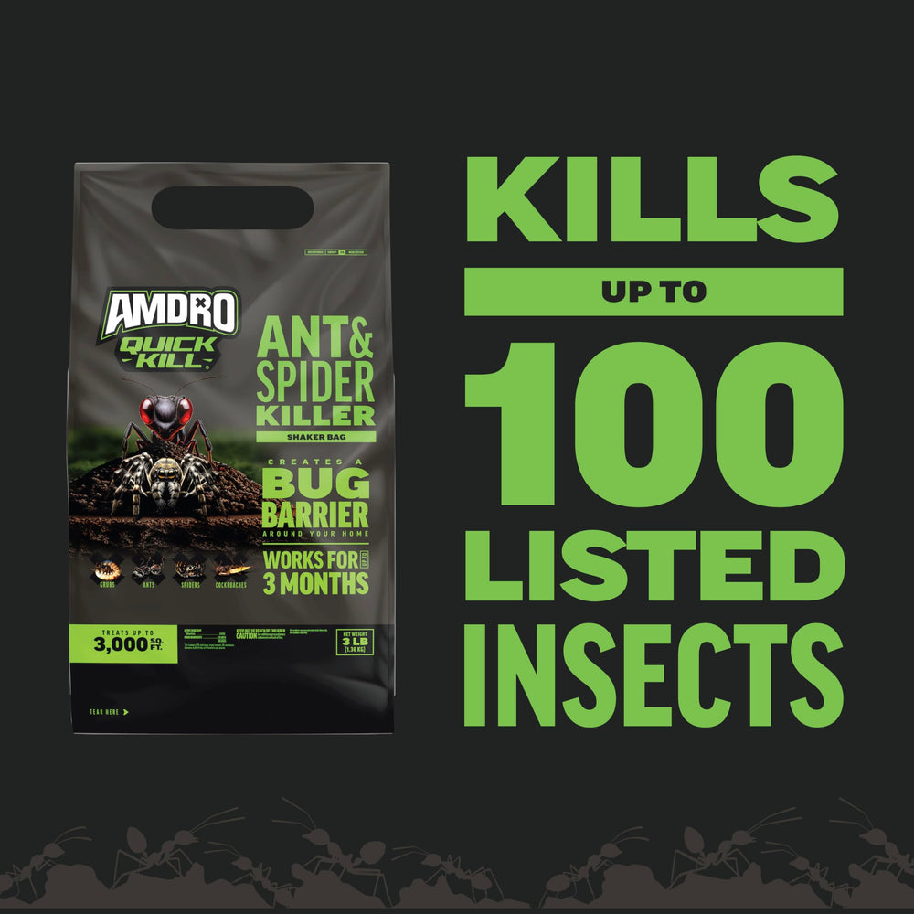 Amdro Quick Kill Ant & Spider Killer packaging details
