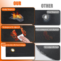 Amerbro grill mat features secure anti-wind design