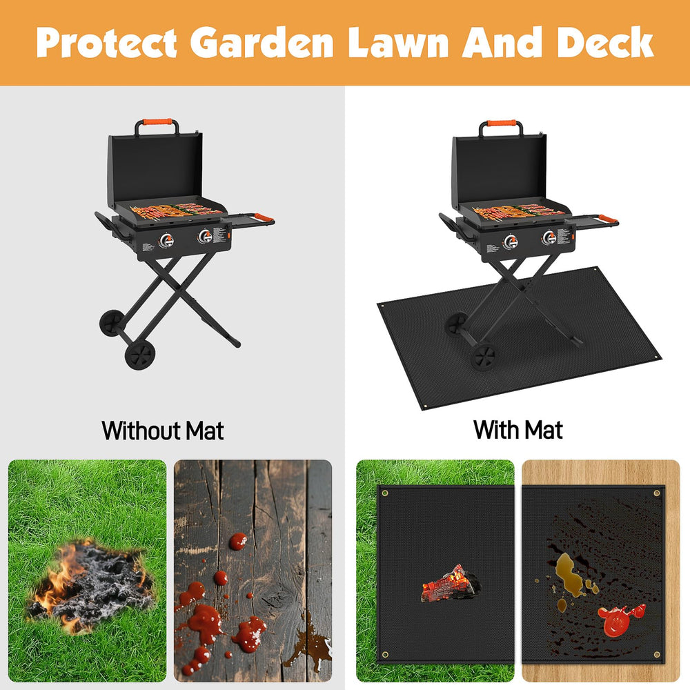 Amerbro Grill Mat folded for storage
