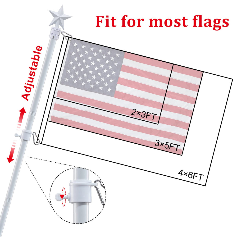 American star flag pole top for outdoor use
