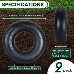 AMGSH 20x10.0-8 inner tube side view