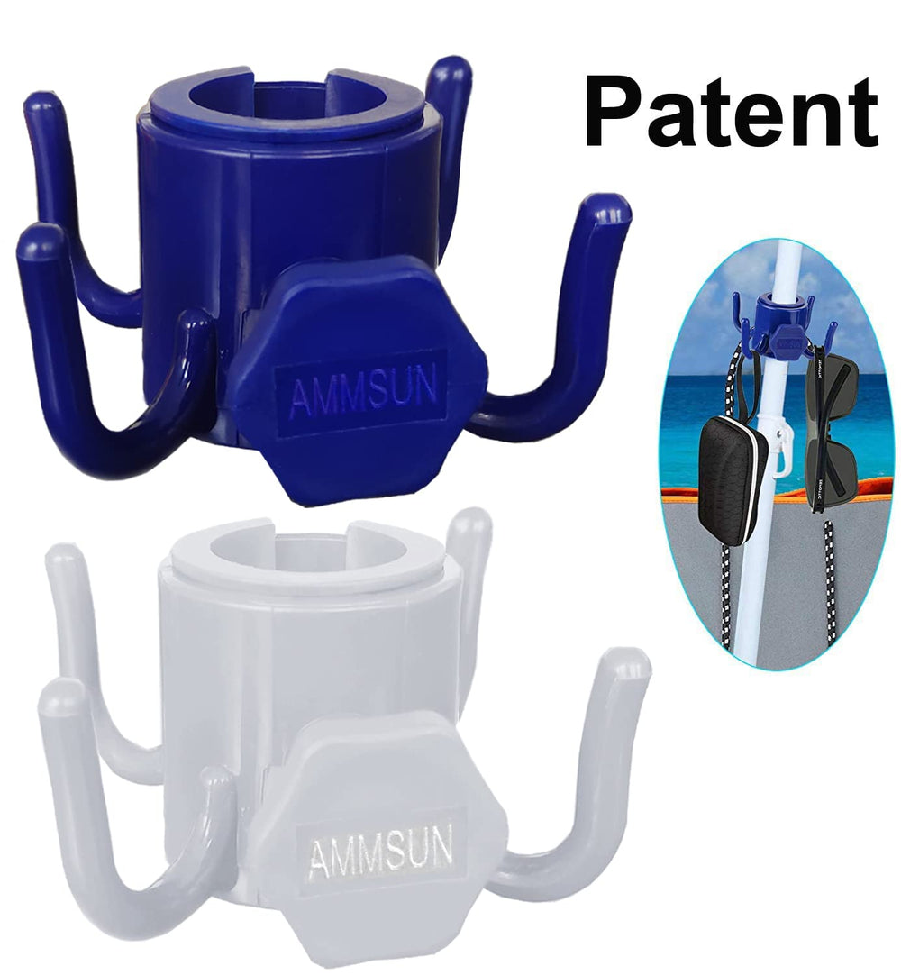 AMMSUN Beach Umbrella Hook in use at the beach