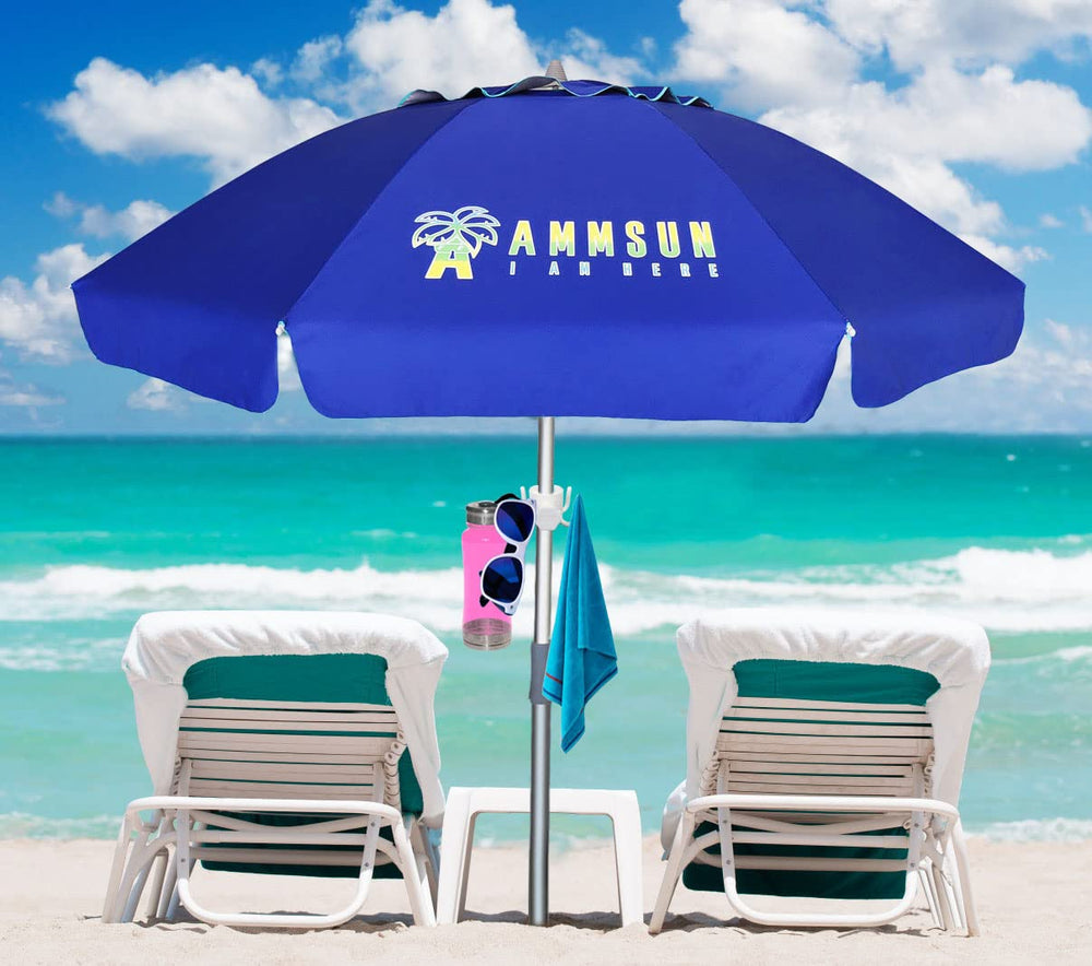 AMMSUN Beach Umbrella Hook lightweight design in hand