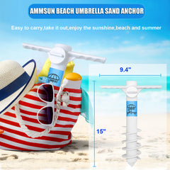 AMMSUN Beach Umbrella Sand Anchor packaging