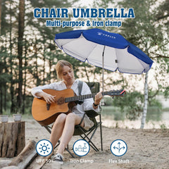 AMMSUN Chair Umbrella clamp attachment on a camping chair