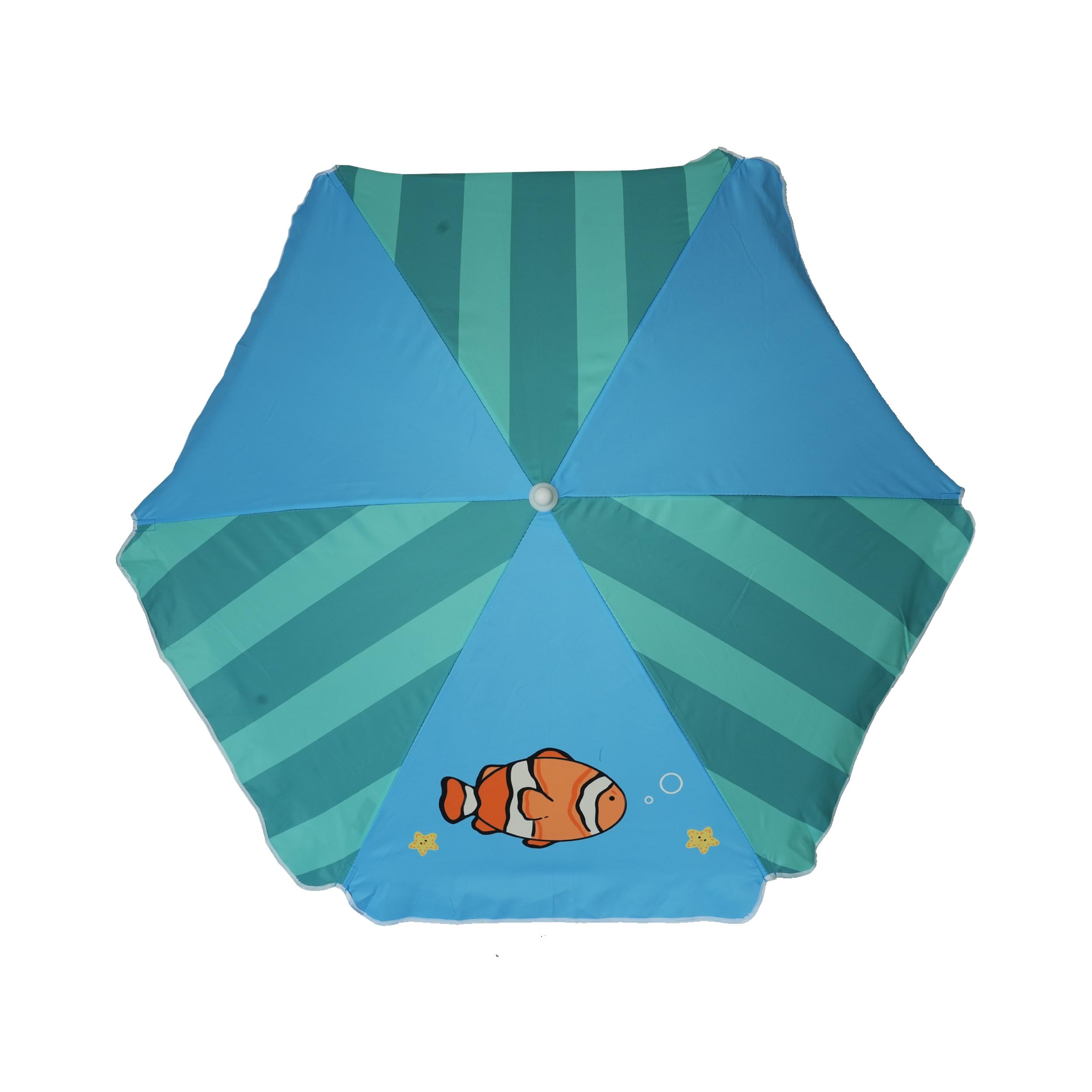 AMMSUN Kids Beach Umbrella canopy open showing 5ft size