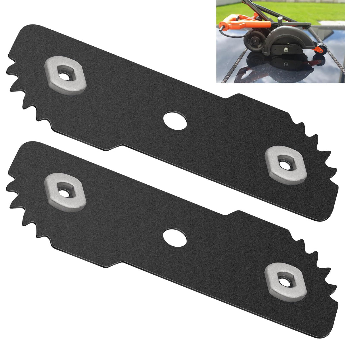 AMTHKNO 7-1/2-inch heavy-duty edger replacement blade front view