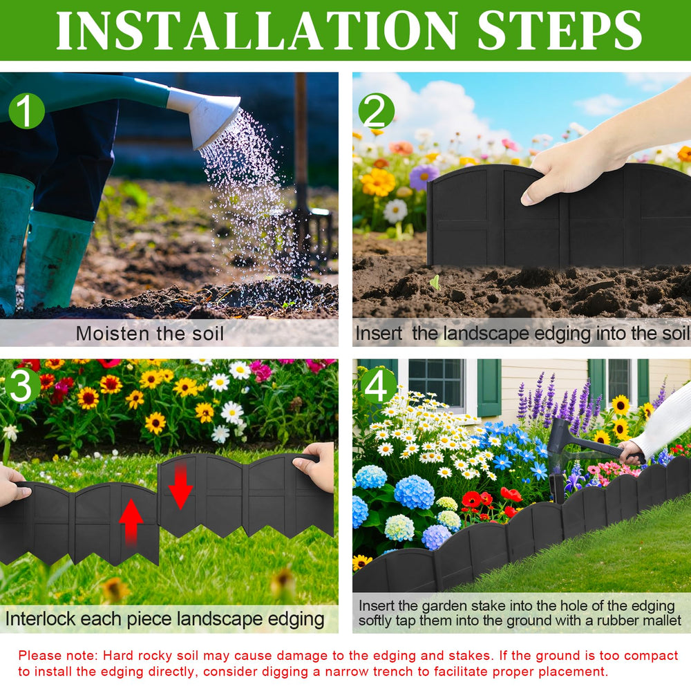 AMURS Garden Edging Border in a landscaped garden