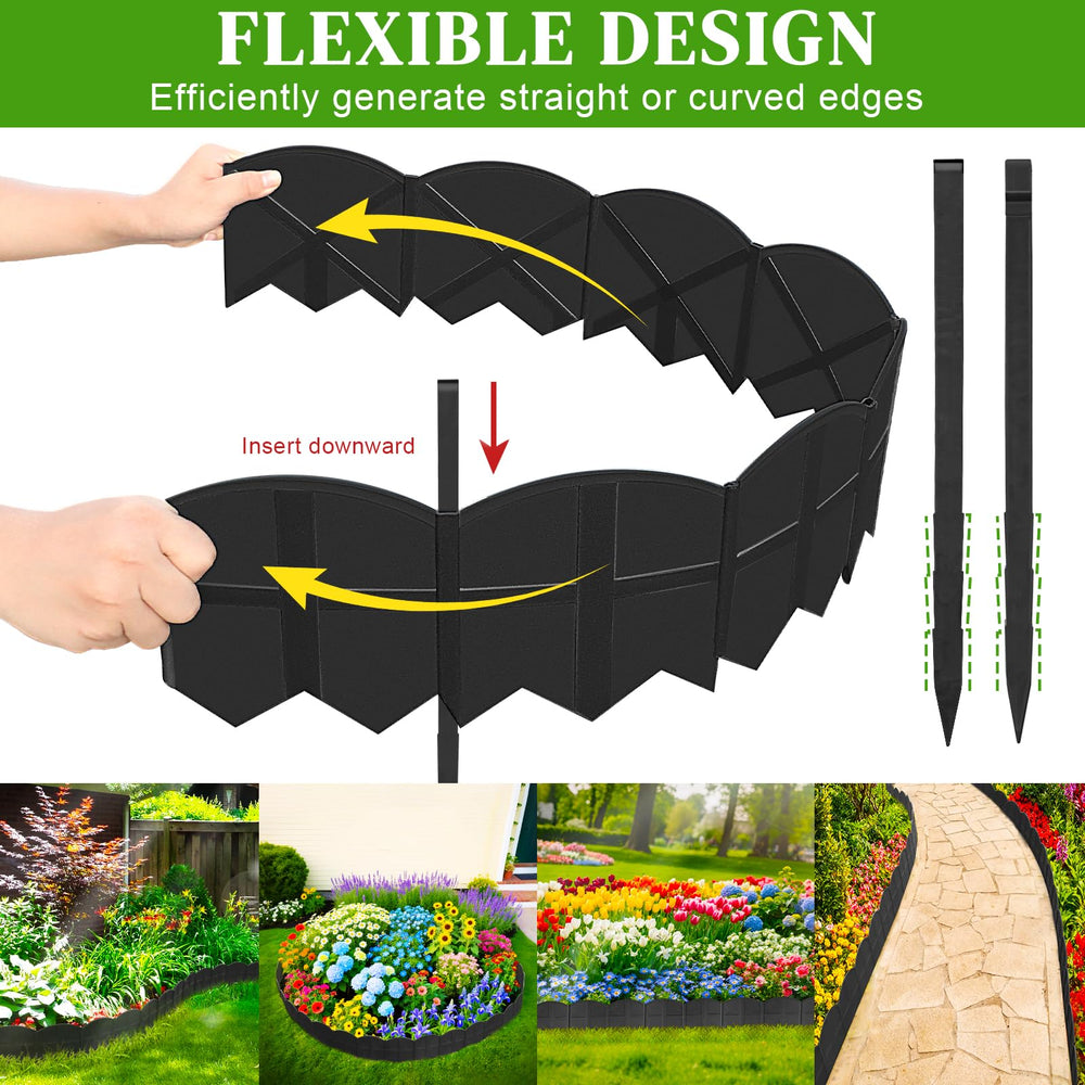AMURS Garden Edging Border installation process with mallet
