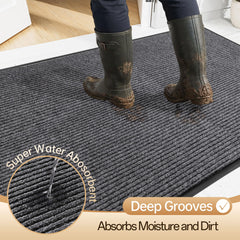 Amyracel doormat capturing dirt and moisture