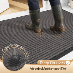 Amyracel doormat showing deep grooves for dirt capture