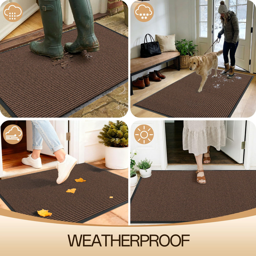 Amyracel mat being cleaned with a garden hose