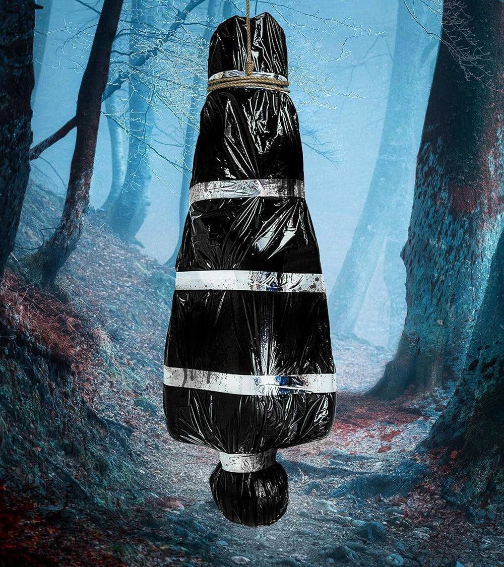 AnanBros 5ft Hanging Corpse Halloween Decoration front view