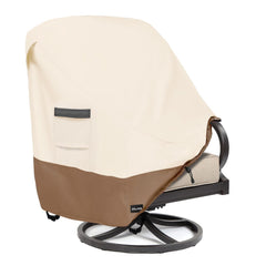 ANartcle Patio Chair Cover beige and brown front view