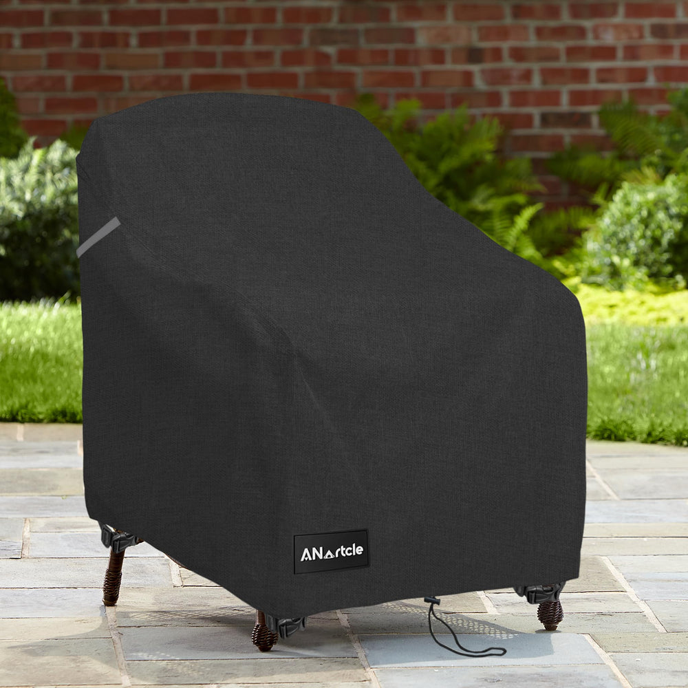 ANartcle patio chair cover showing elastic hem cord